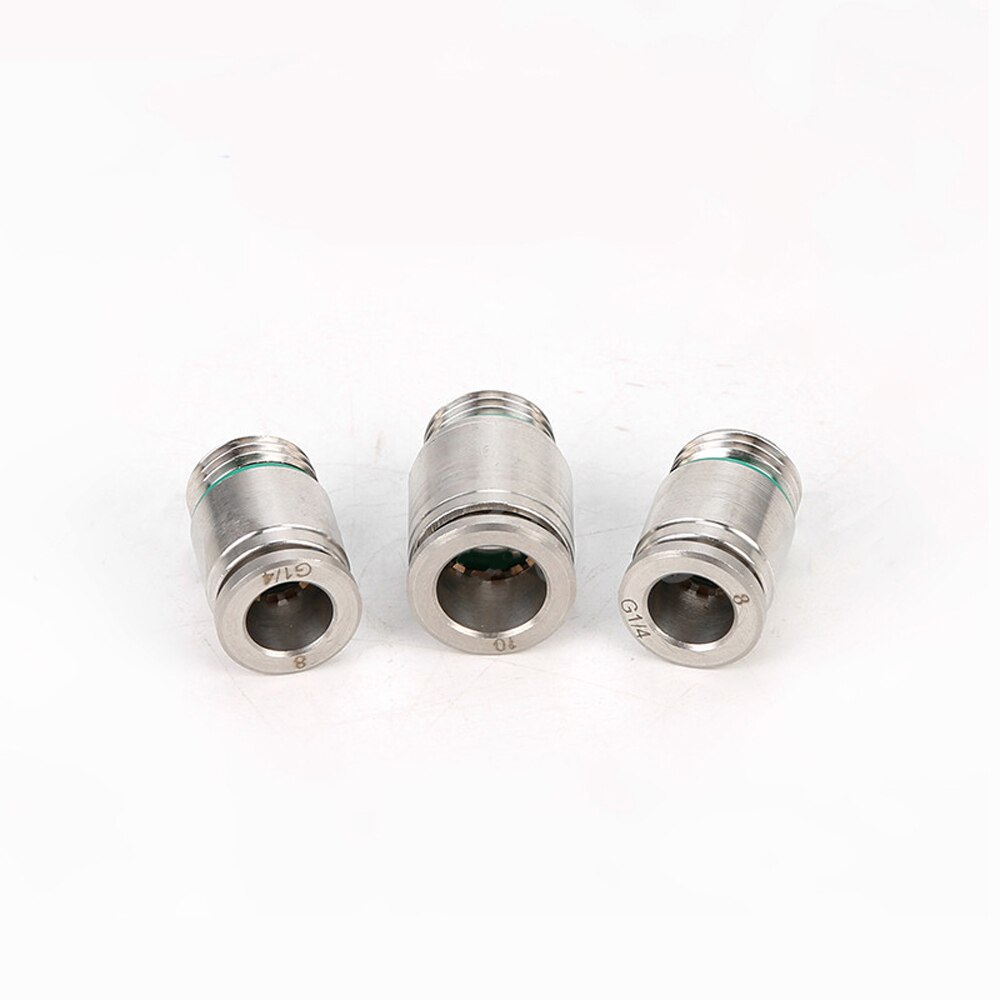M5 1/8" 1/4" 3/8" 1/2" BSPP Male x 4mm 6mm 8mm 10mm 12mm PU Push In Quick Connector Air Pneumatic 304 Stainless Hex Socket Allen