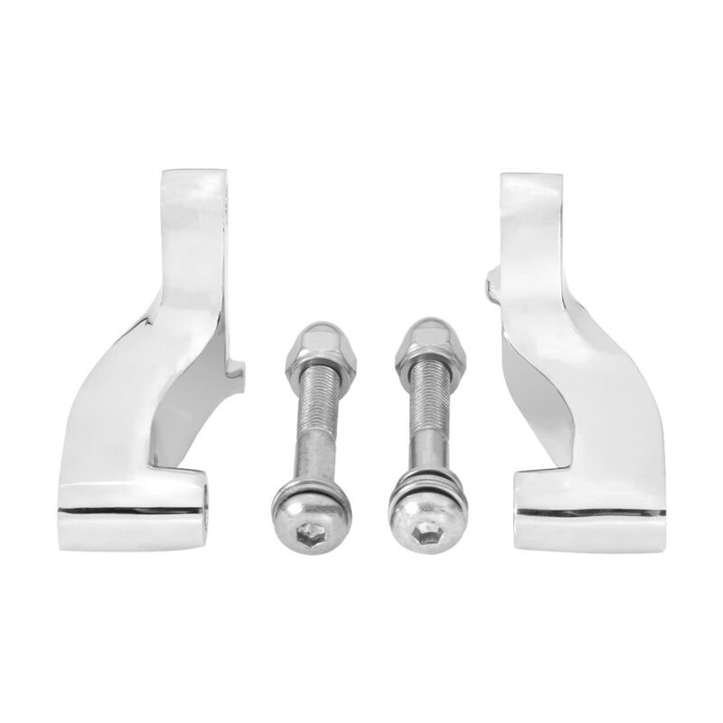 Motorsykkel speilfeste adapter for harley softail dyna wide super street bob fat bob low rider fat boy flstf blackline 08-14: Krom