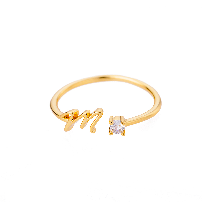 Anillos de corona de circón para mujer, anillo abierto de corona de Color dorado de acero inoxidable Vintage, joyería estética de boda, , bisutería para mujer: Marrón claro
