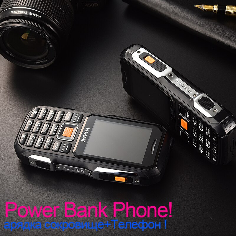 Banco de potência telefone móvel! forme botão grande voz clássico telefone barra à prova de choque dustproof telefone celular melhor do que pedra v3 no1 a9