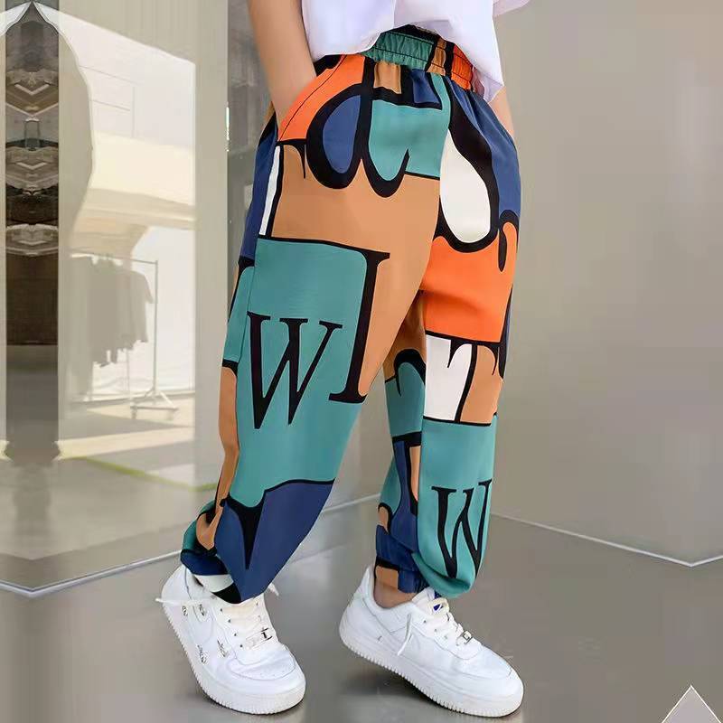 Zomer Kids Jongens Broek Tiener Kinderen Broek Jongens Dunne Katoen Linnen Casual Broek Anti-Mug Broek: A / 160CM