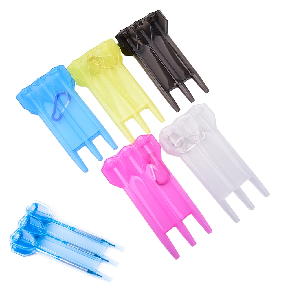 1 STKS Dart Case/Portemonnee/Zak plastic dart doos geïmporteerde materialen van transparante dart draagbare opbergdoos Dart accessoires 5 Kleuren