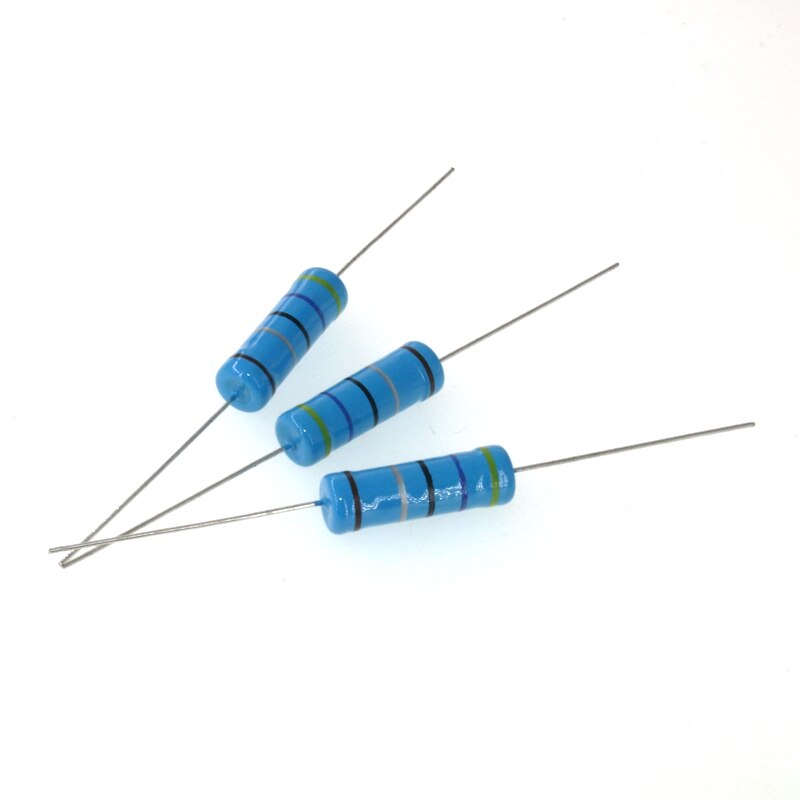 Metal film resistor series 1% 1W Watt 91R 100 120 150 160 180 200 R 220 240 270 300 330 360Ohm 390 430 470 510 560 620 680 Ohm