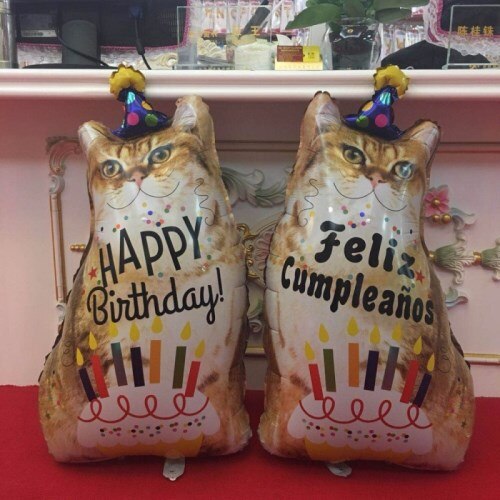 1 pc 40 inch Party Decoratie Ballonnen Dieren Folie Kat Dieren Ballon Verdikking Peer Ballons verjaardagsfeestje decoraties kids: Spanish cat