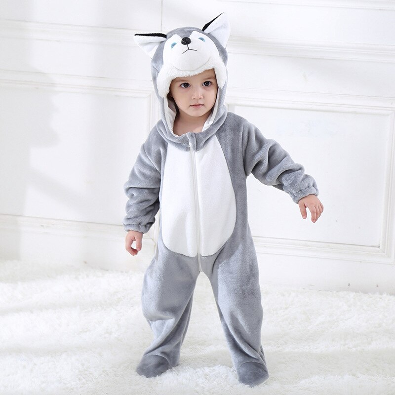 Tuonxye Baby Wasbeer Kigurumi Animal Cartoon Cosplay Kostuum Baby Kind Bodysuit Onepiece Onesie Flanel Comfortabele Kigurumi: H3359 / 24M