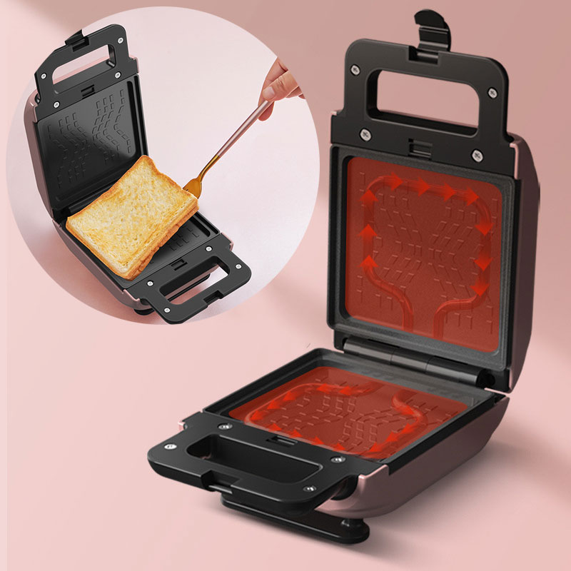 200V Electric Sandwich Maker Breakfast Machine Removable Waffles Egg Multifunction Breakfast Maker Toaster Making Tool Household