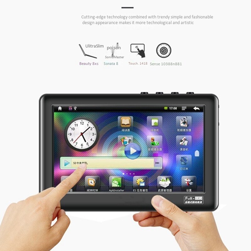 T13 Mp4 Video Player 4.3 inch High Definition Press Sn Mp4 Music Player MP3 Player