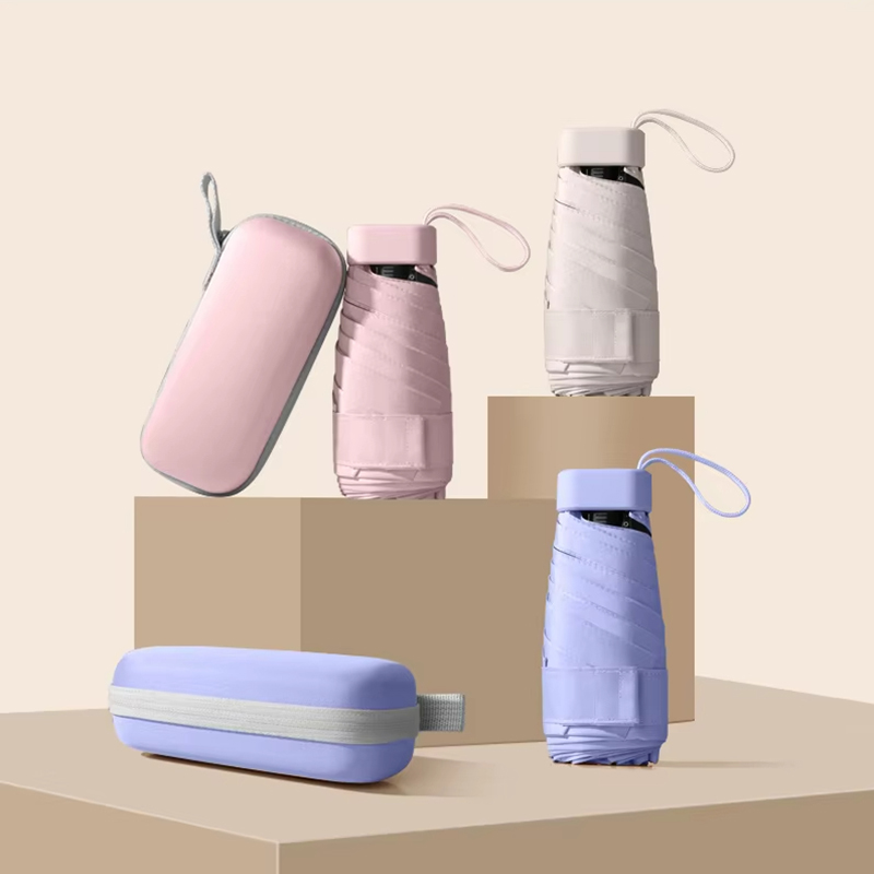 Xiaomi-Mini paraguas Ultra compacto con revestimiento negro, bolsillo portátil, sol, lluvia, doble uso, ligero, de viaje, para mujeres y hombres