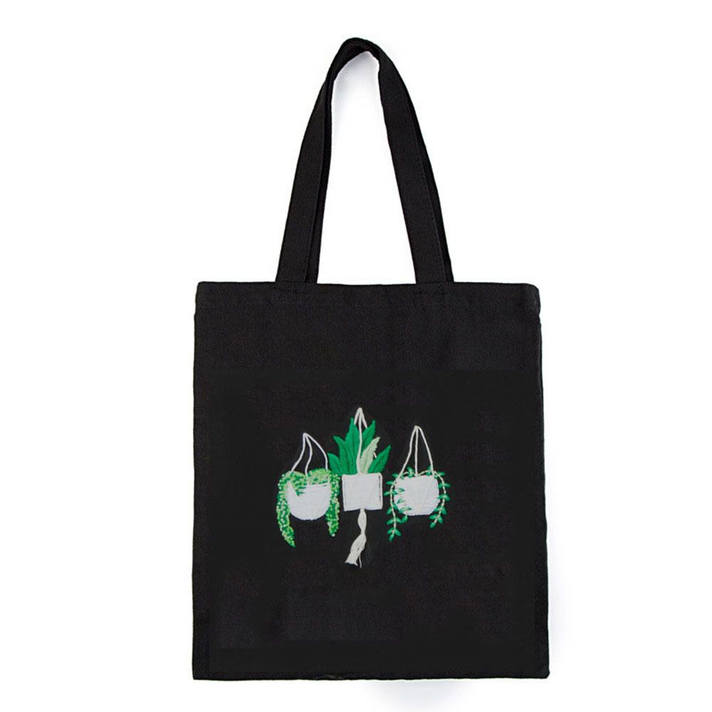 Bloem Patroon Borduurwerk Canvas Tas Diy Naaien Kruissteek Handwerk Artcraft Handtas Met Borduurwerk Hoepel Voor Beginner: 05