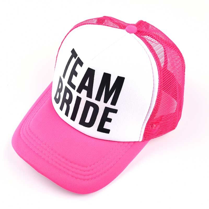 BRAUT Kader Junggeselle Frau Snapback Kappen Hüfte hüpfen Marken Baseball Gittergewebe Deckel Hochzeit Party Mann Einstellbare Goldene knapp Rosa Farbe