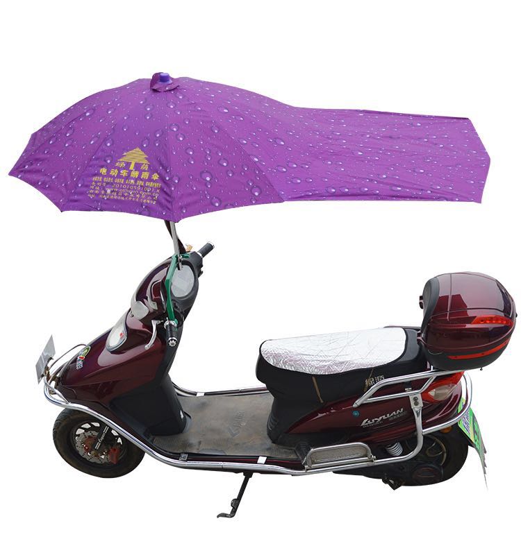 Sombrilla para motocicleta eléctrica al aire libre, paraguas de lluvia, parabrisas transparente