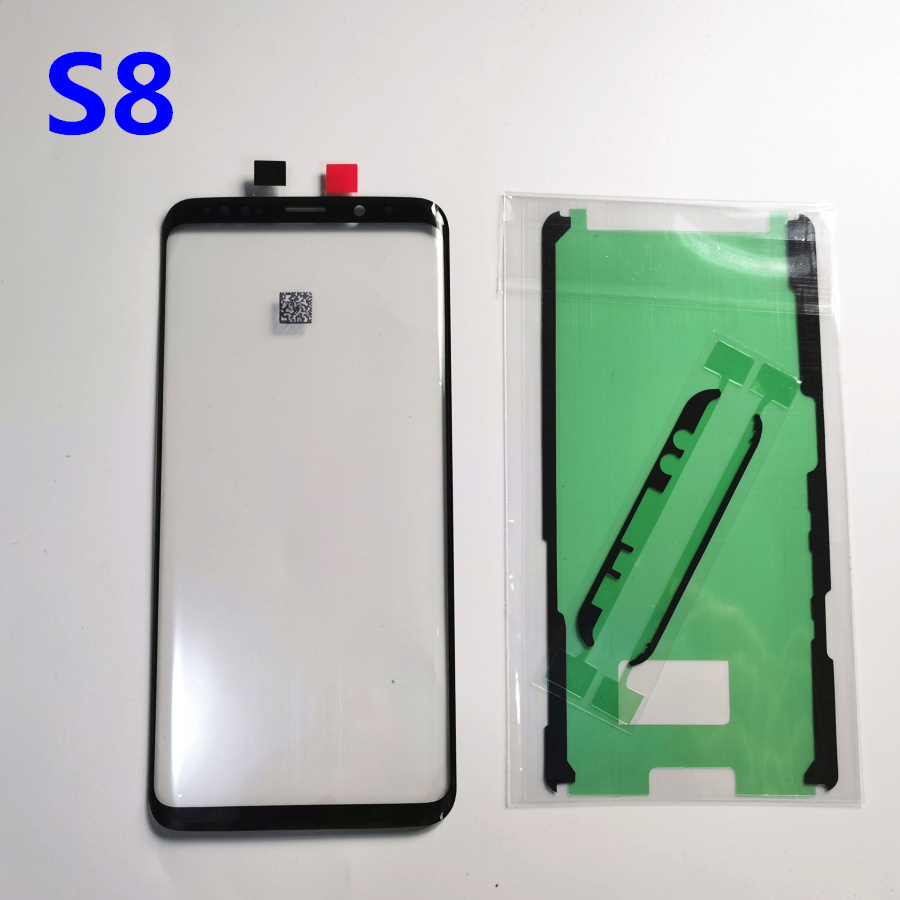 Schermo di vetro di Ricambio Per Samsung Galaxy S8 S9 Più Display LCD Touch Anteriore Esterno Lente Esterna S10 S10 + S20 s20 + Adesivo