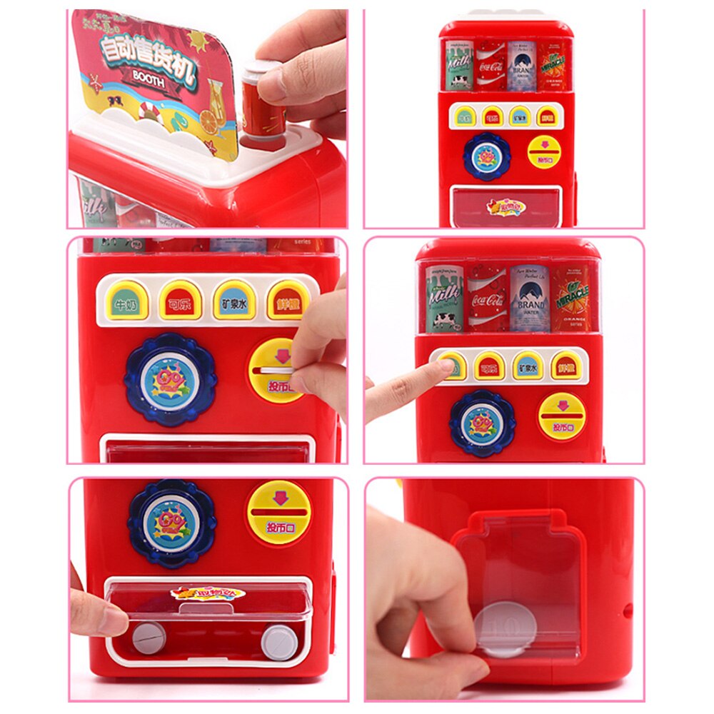 Kids Drinken Automaat Speelgoed Simulatie Supermarkt Kassa Preten Spelen Speelgoed Muntautomaten Automaat Kinderen