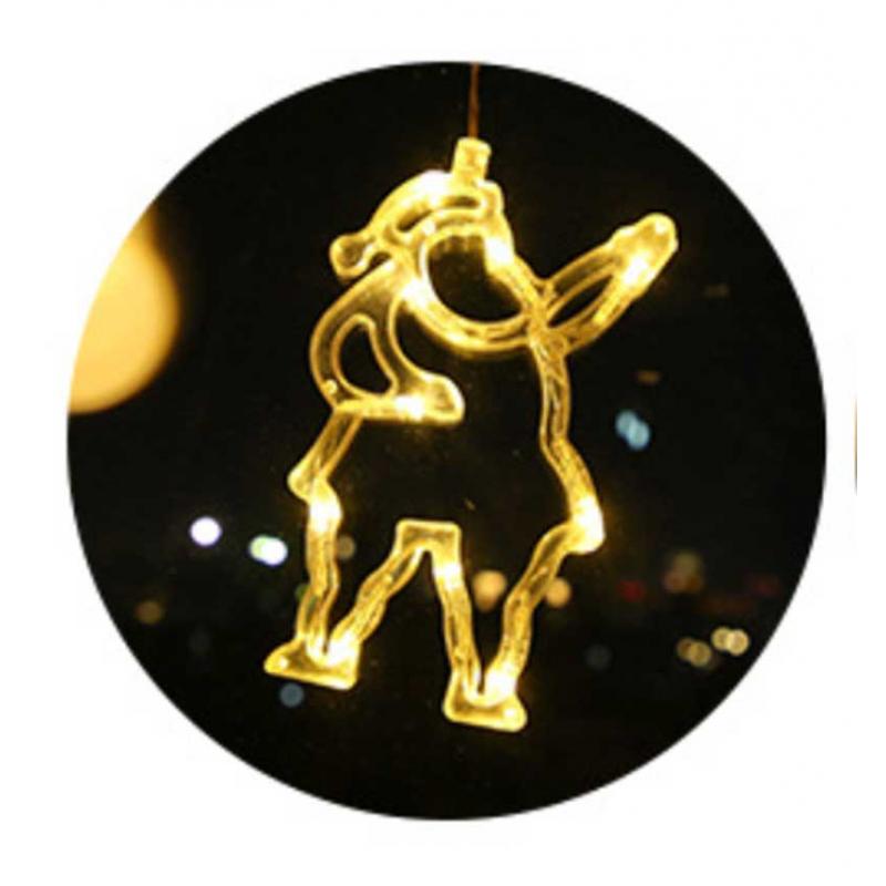 Christmas Decorations Storefront Window Lights Stars Moon Glass Window Christmas Tree Pendants Christmas Decoration: 2uff1a20x12cm