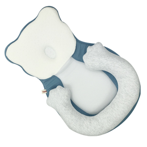 Breastfeeding Portable Baby Crib Newborn baby cotton bed Travel Baby Sleep Bed Infant Toddler Bed: Dark Blue Bear