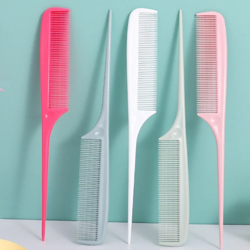 Peine de cola de pelo , peine de corte de pelo de salón , peines de estilismo para el cuidado del cabello de salón con pinchos de acero inoxidable