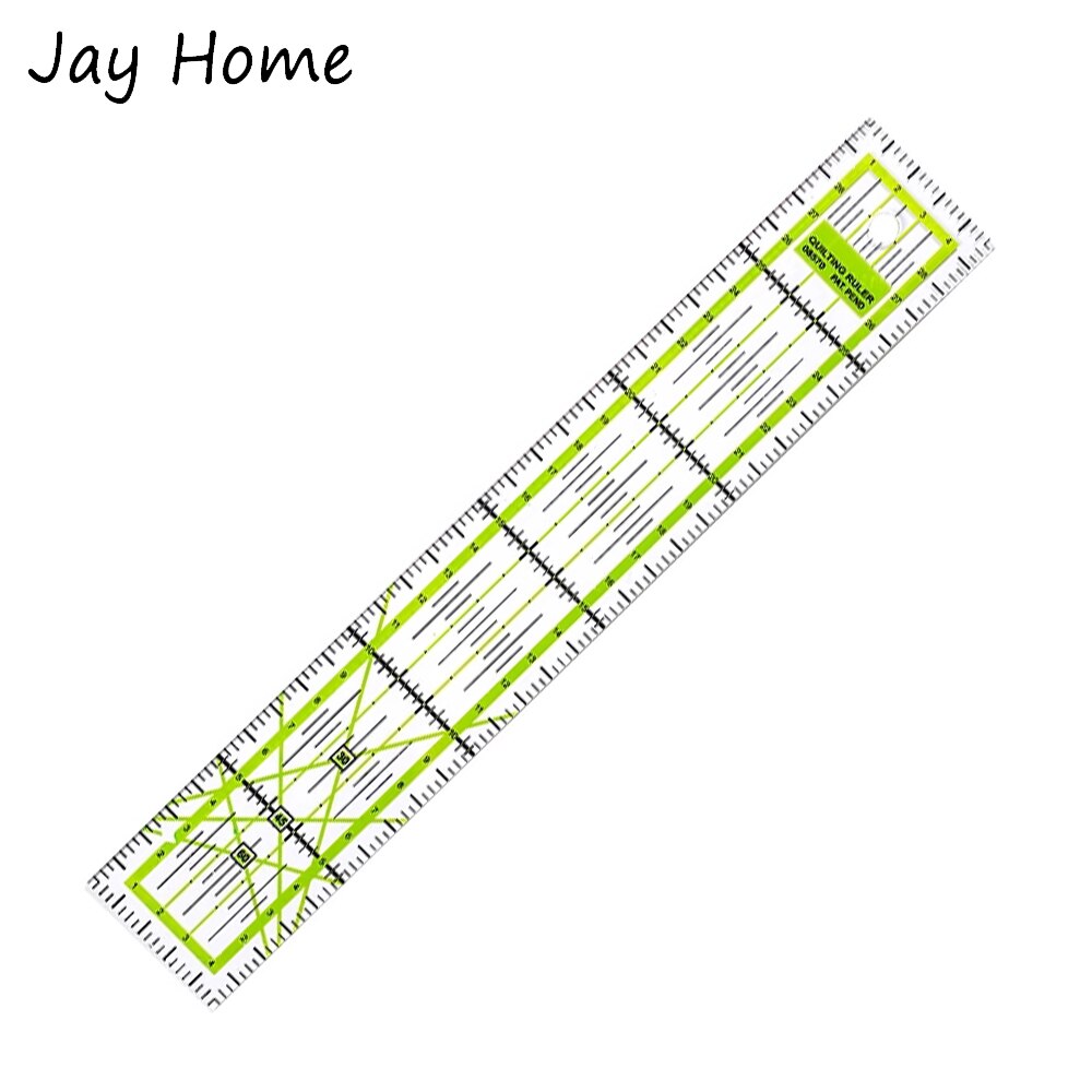 1PC Quilting Ruler Rectangle Square Acrylic Quilting Ruler Fabric Cutting Ruler with Grid Lines for Quilting Sewing &amp; Crafts: 1