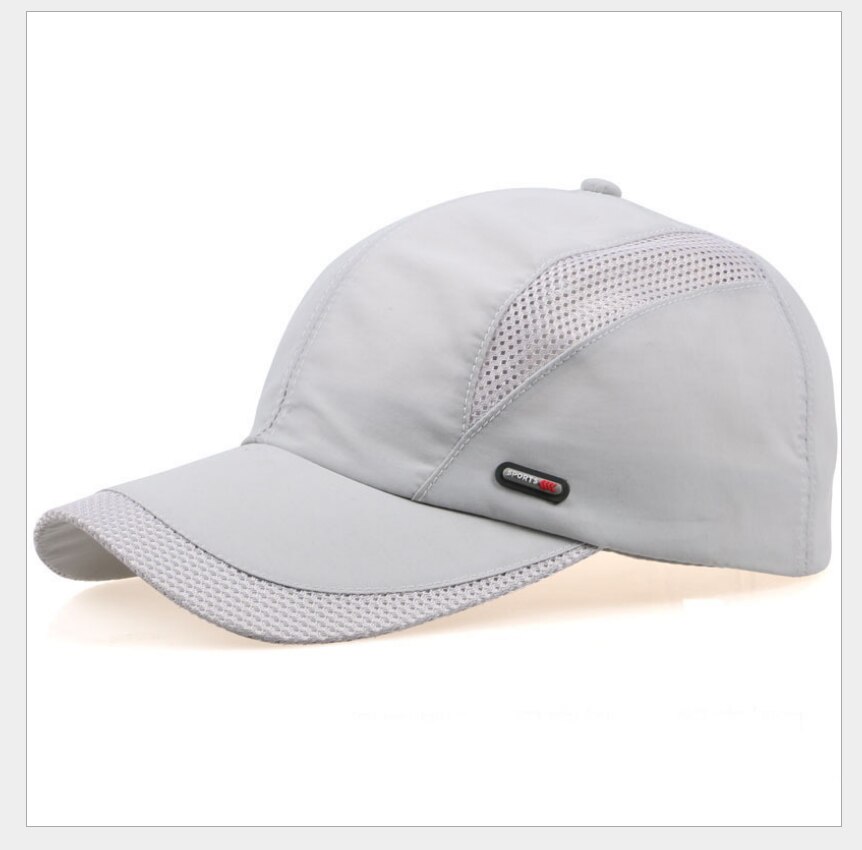 Gorra de béisbol transpirable para hombre y mujer, gorro de béisbol de secado rápido, Color puro, Unisex: Blanco