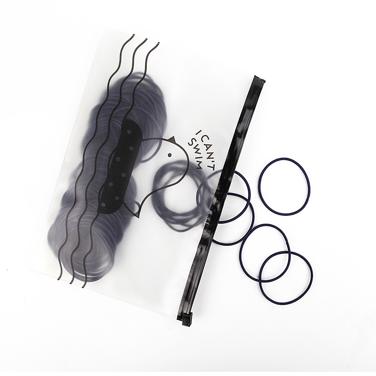 Anneau en caoutchouc élastique fin de 100 cm, 4.5 pièces, accessoire de base pour coiffure, gomme pour cheveux: 4