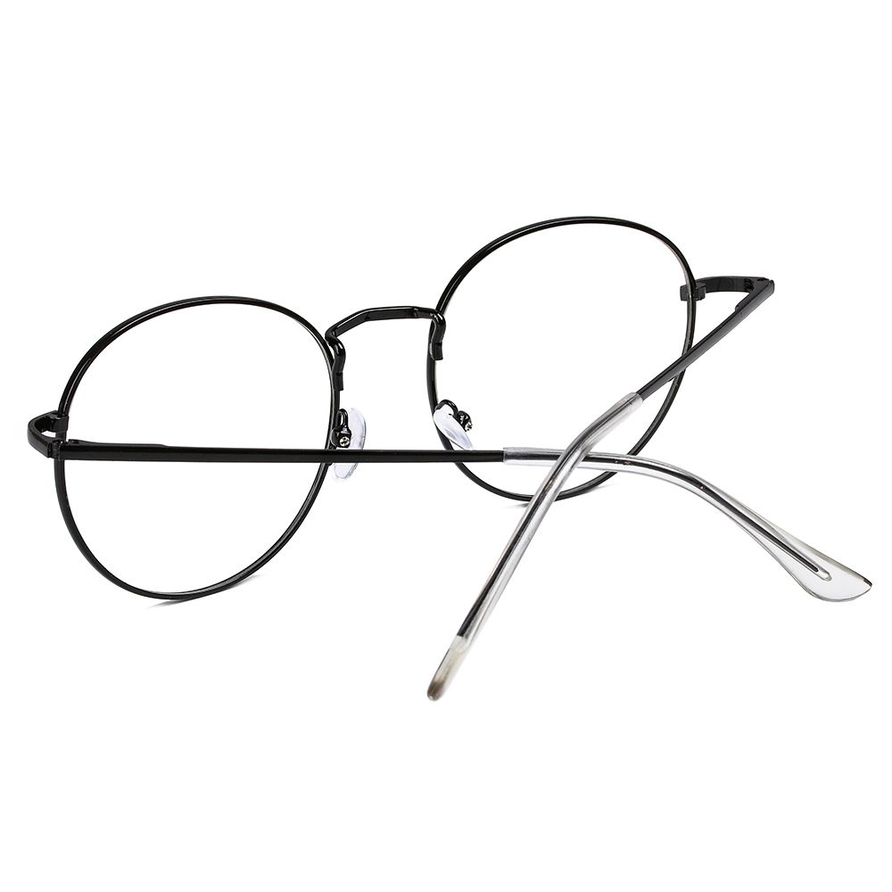 Unisex metall vintage runda glasögon överdimensionerade glasögon ram optiska glasögon ram synvård glasögon