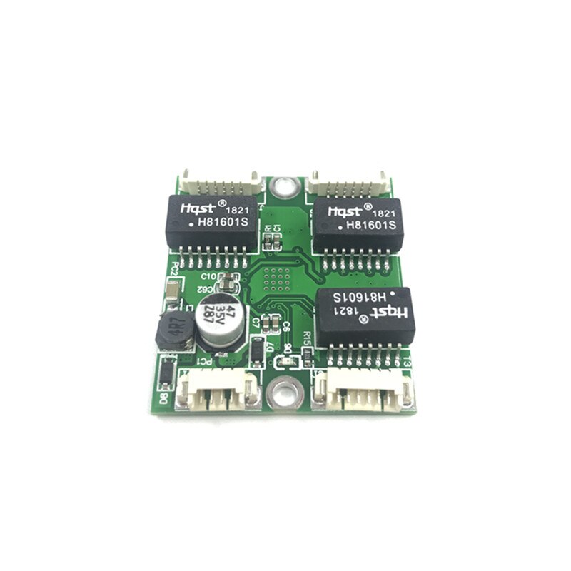 38*34 Mini mini debole box di cablaggio di rete scatola di 5 V 12 V 3/4 porta 3 vie 10/ 100 Mbps built-in switch di rete modulo switch di rete
