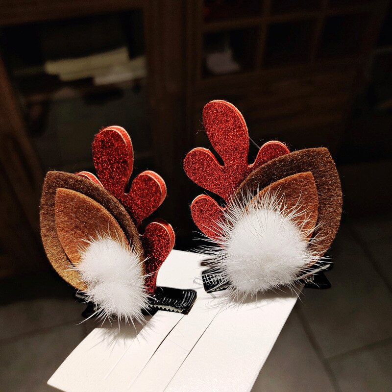 Coiffure mignonne en bois de cerceau de noël, décoration pour la maison, pendentif ornements pour enfants, pour filles,: Gris clair