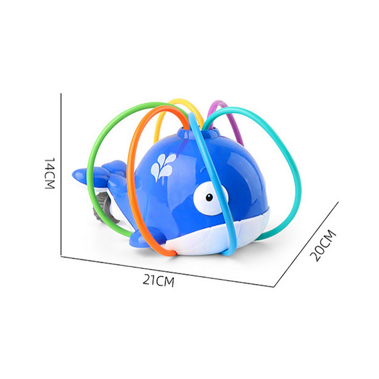 Kids Water Sprinkler Toy Cute Whale Outdoor Summer Water Spray Sprinkle Toy for Backyard Garden Lawn Swimming Pool Bathing