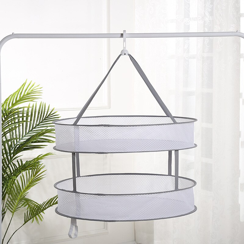 1pc Foldable Clothes Drying Net Basket Socks Underwear Sweater Drying Net Hanging Clothing Drying Basket Organizer Protect Cloth