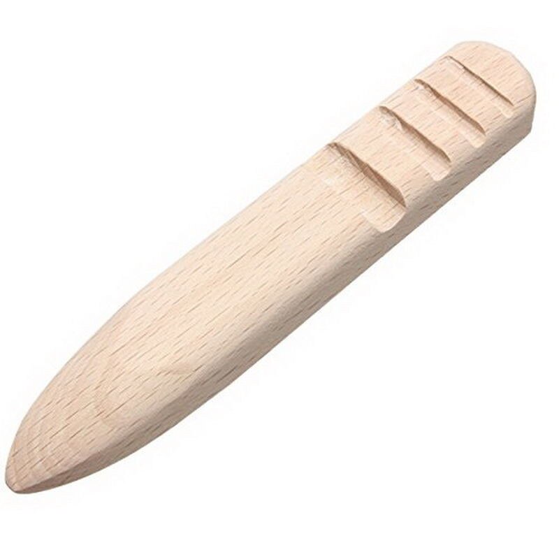 Varilla de bruñido hecha a mano, cortador de bordes artesanales de cuero, herramienta para peletería de madera redonda: 5