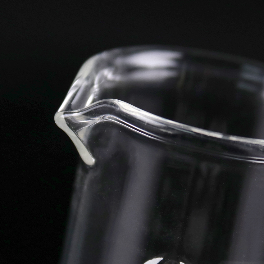 1PC Kapazität 10ml Niedrigen Form Becher Chemie Labor Glas Transparent Becher Kolben Verdickt Mit Auslauf