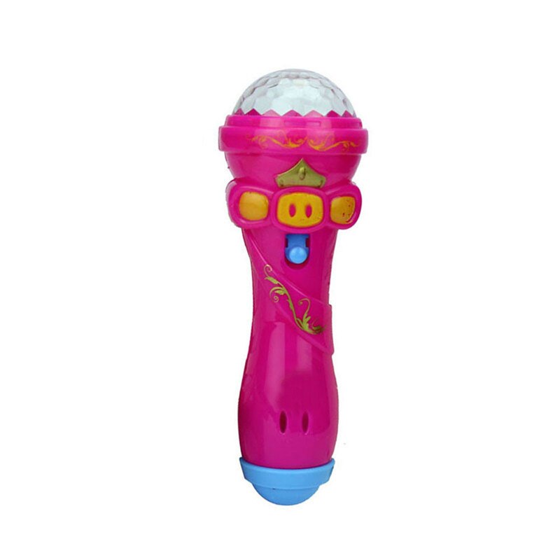 Microphone lumineux jouet pour enfants drôle éclairage sans fil Microphone modèle musique karaoké mignon Mini #3N20