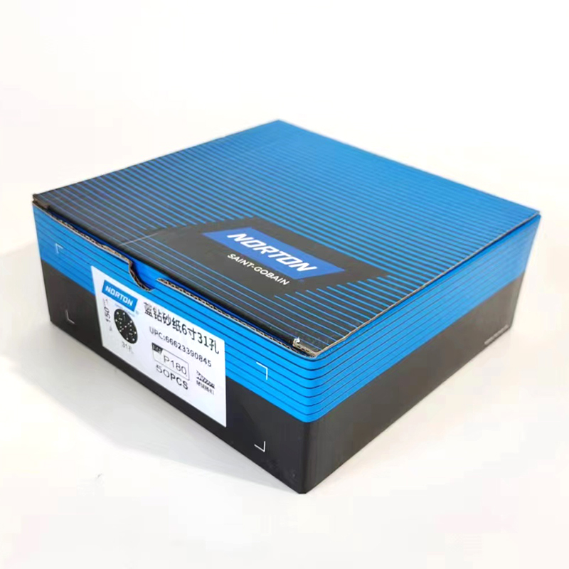 Norton blue diamond sandpapper 6 " 150mm 31-- hålsslipmaskin torrslipskiva bilslipning polering rund slipmedel