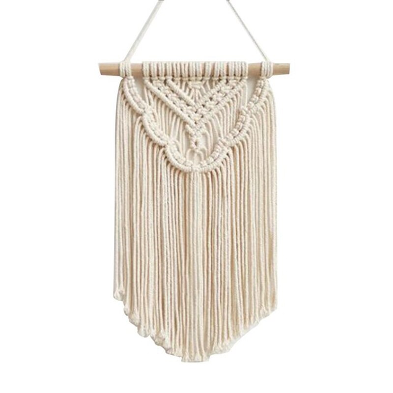 Nordic Macrame Woven Tapestry Boho Chic Bohemian Wall Hanging Home Decoration Crafts Cotton Rope Woven Indoor Art Room Decoratio: 40cm