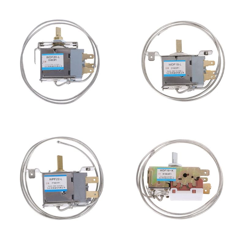 Wdf 20- l kylskåpstermostat kylskåp delar 250v hushålls metall temperaturregulator