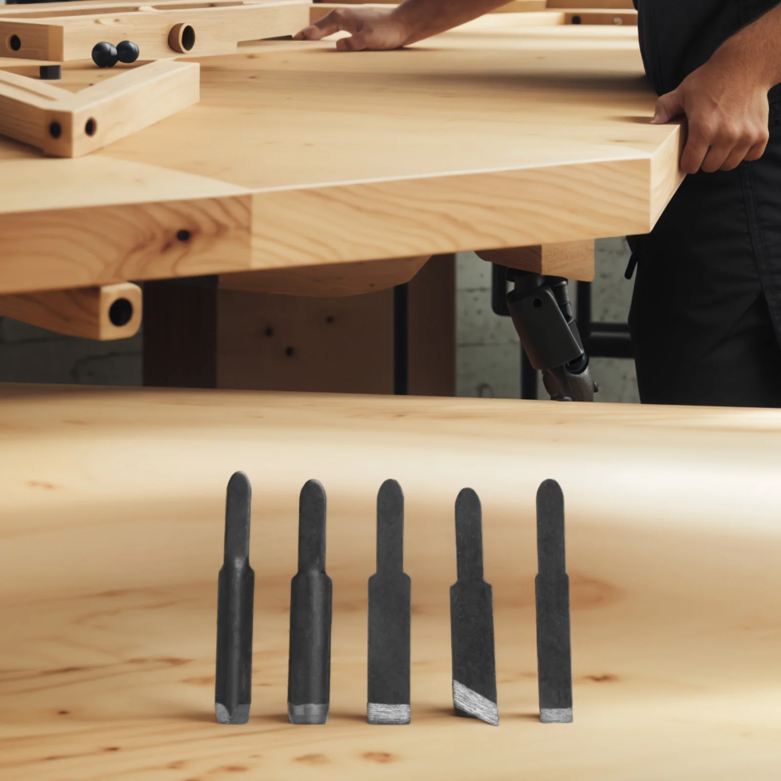 Cuchillas de tallado de madera duraderas y prácticas, repuesto de Metal de 6-8mm para máquina herramienta eléctrica de cincel para carpintería