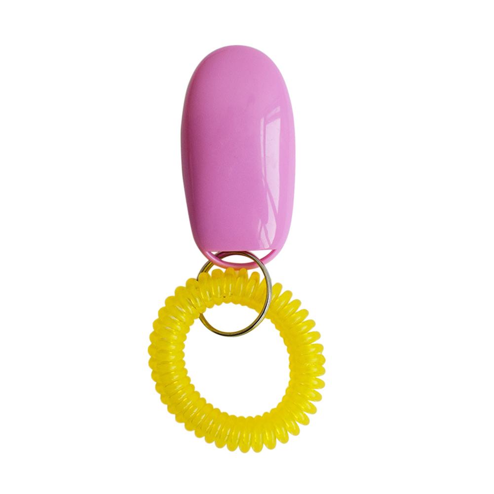 Doggy Clicker Pet Dog Training Clicker Animal Training Clickers For Dog Puppy Stop Barking Training Tool Pet Products Supplies: Pink
