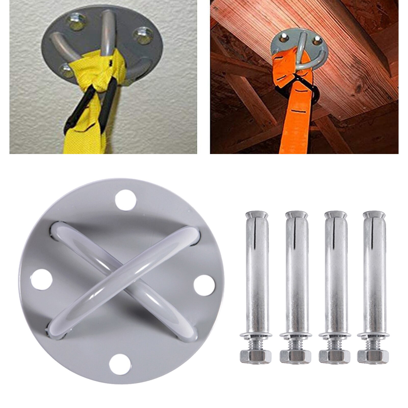 Yoga Ceiling Hook Steel Swing Wall Mount Anchor 250kg Bracket Fittings