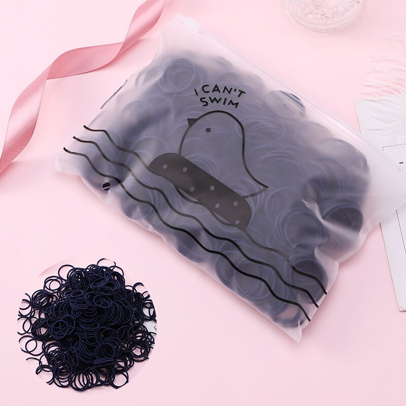 100 sztuk/worek dziewczyny akcesoria do włosów opaski gumowe elastyczne gumki do włosów Gum dla kucyk Holder Scrunchie pałąk akcesoria do włosów: 12