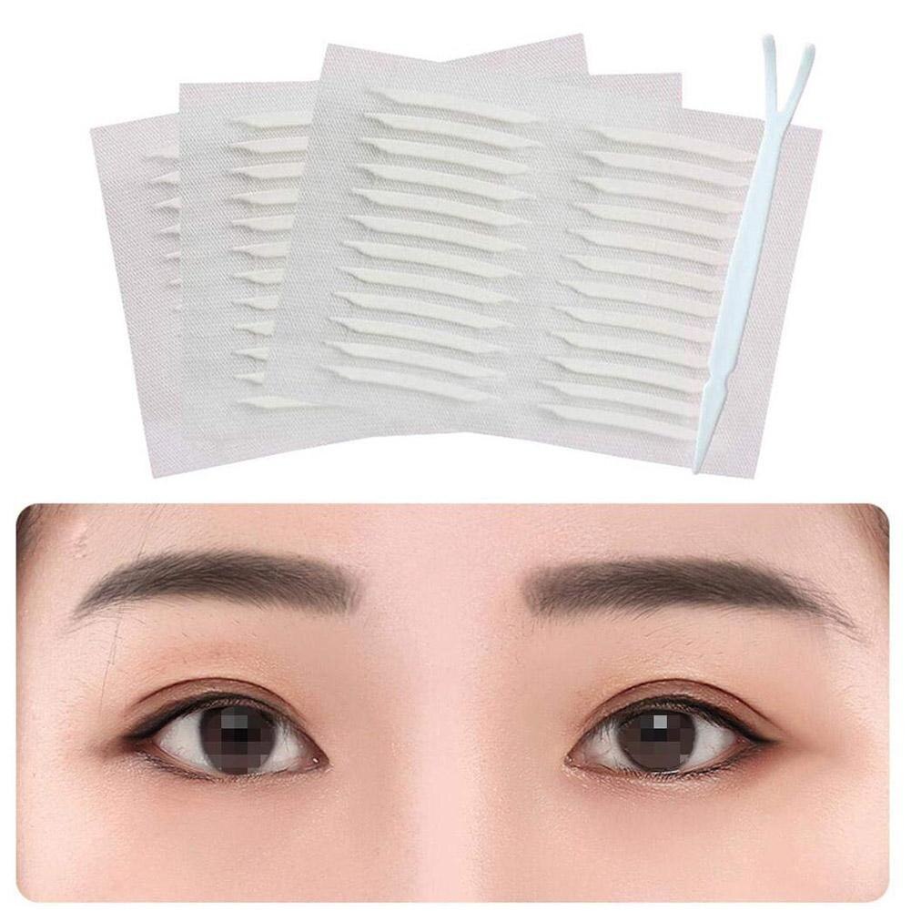 12 Pairs Onzichtbare Dubbele Ooglid Stickers 3D Dubbelzijdig Onzichtbare Ooglid Tape Sterke Grote Ogen Make Up Ooglid Sticker