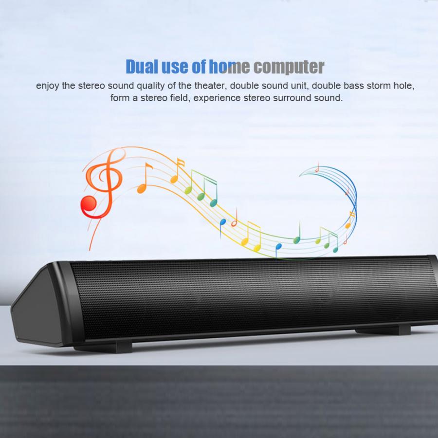 USB Powe Portable Wireless Column Soundbar Bluetooth Speaker Powerful 3D Music Sound bar Home Theater Aux 3.5mm For TV PC