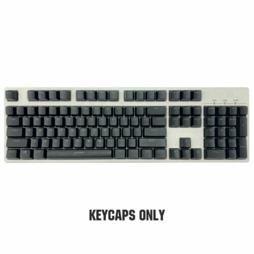 Pudding Keycaps PBT Doubleshot Keycap OEM Backlit Keycaps Shine Through Key Caps Mechanical Keyboard Red Keycap For Cherry MX: Black and white