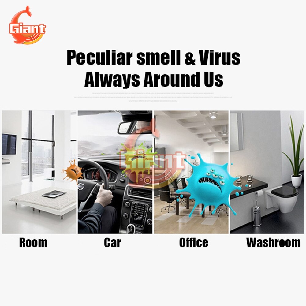 Portable Air Purifier Car Atomization Disinfectant Machine Stomizing Bacteria Indoor Deodorant Sterilize Fog Sprayer Machine