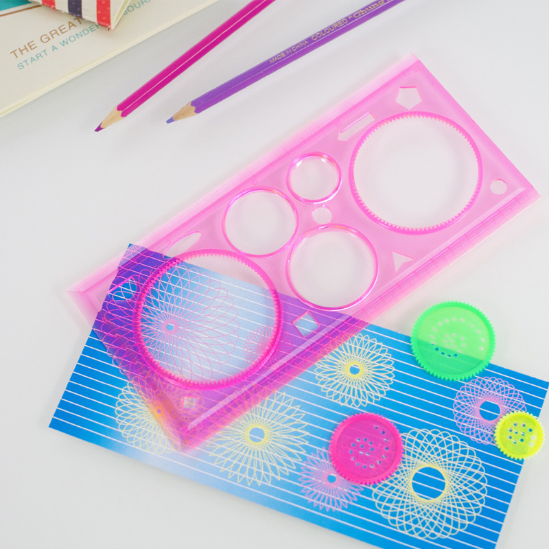 1 Pcs Spirograph Geometric Ruler Learning Drawing Tool Stationery For Student Drawing Set