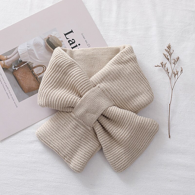 Maat 72*10cm herfst winter monochrome kindersjaal babymeisje jongen gebreide sjaal veelzijdige vrijetijds warme kinderhalssjaal: Beige