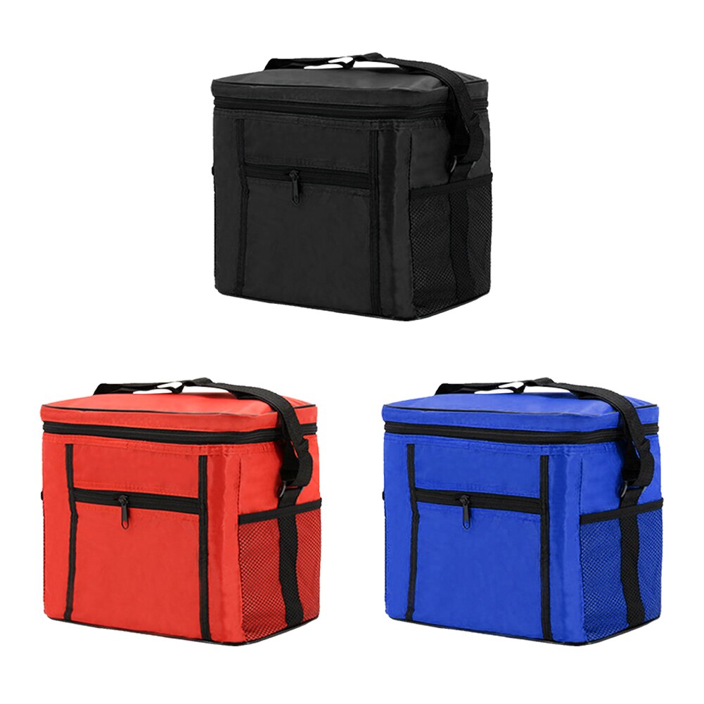 10L Waterproof Oxford Cloth Lunch Bags Portable Outdoor Camping Picnic Insulated Cooler Thermal Bento Case Food Storage Cool Bag