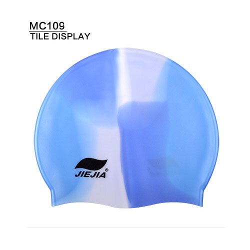 Unisex adult swim cap waterproof silicone swimming pool hart High elasticity: MC109