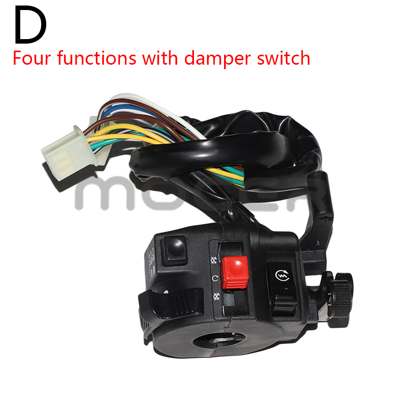 Universal 22mm Motorcycle Switches Motorbike Horn Button Turn Signal Electric Fog Lamp Light Start Handlebar Controller Switch