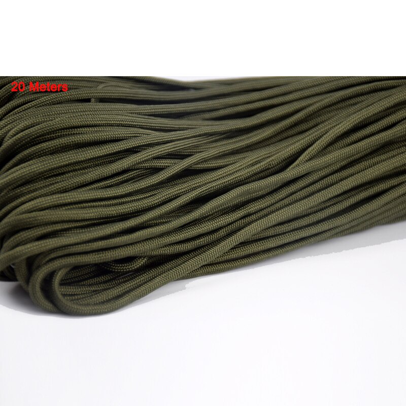 20M Paracord 550 Paracord Parachute Cord Lanyard Rope Mil Spec Type III 7 Strand Climbing Camping Survival Paracord: SS002