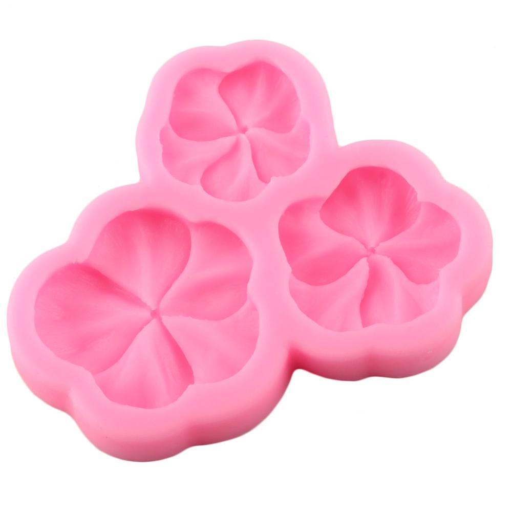 Pansy Flower Border Silicone Molds DIY Wedding Cupcake Topper Fondant Cake Decorating Tools Candy Clay Chocolate Gumpaste Moulds