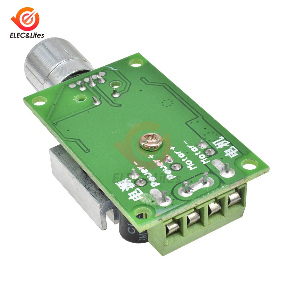 DC 12V-30V 6V 12V 24V 30V 10A PWM DC Motor Speed Controller Governor Heat Sink Speed Regulator LED Dimming Dimmer Speed Control